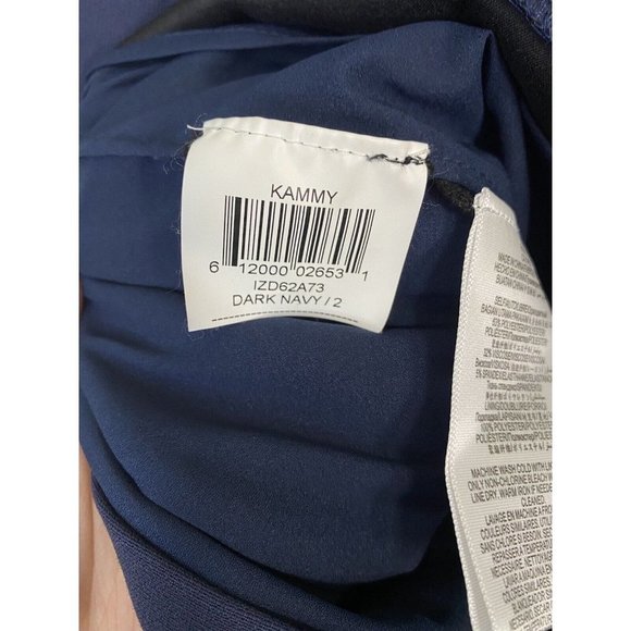 BCBG Maxazria‎ Women’s Short Sleeve Kammy Mini Dress Navy Blue 2 Pockets - Picture 4 of 8